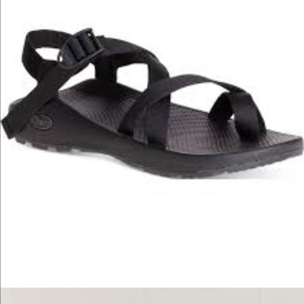 Chaco Z2 Mens sz 12 Black Sport Sandals Hiking Water Adjustable Strap Sandals
